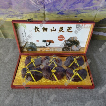 长白山大朵灵芝礼盒装紫灵芝东北特产半野生林芝泡酒