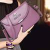 Shoulder bag, fashionable one-shoulder bag, capacious bag strap for mother, city style, genuine leather