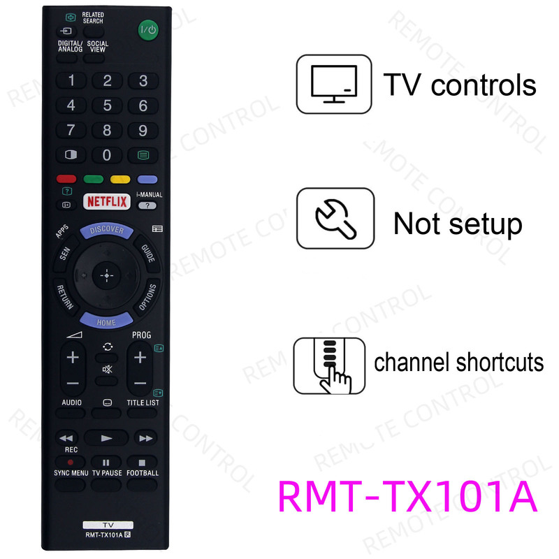 Suitable for Sony Tv Remote Control Rmt-Tx102D Tx102U Tx101D Tx101A Tx101P