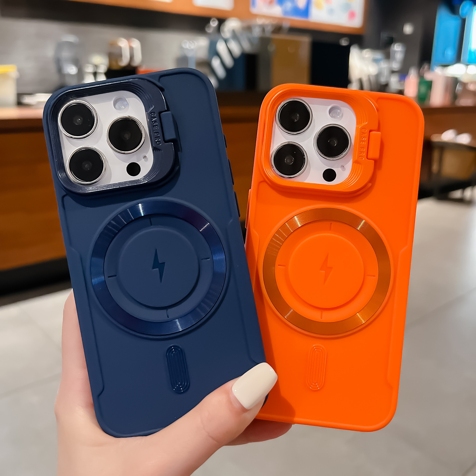 Funda suave mate compatible con iPhone 16, cubierta protectora con soporte para lente de Apple 17, Apple 17 Air.