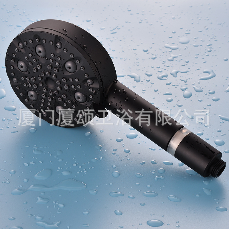 Cross-Border New Product American Canadian Black 9-Function Filtration Beauty Pressurized Handheld Shower Head Set Cross-Border New Product American Canadian Black 9-Function Filtration Beauty Pressurized Handheld Shower Head Set
