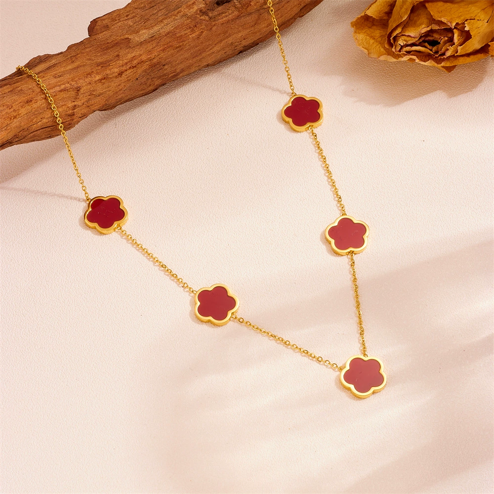 Серьги из нержавеющей стали, браслет, ожерелье, украшения, набор, (跨境贸易)