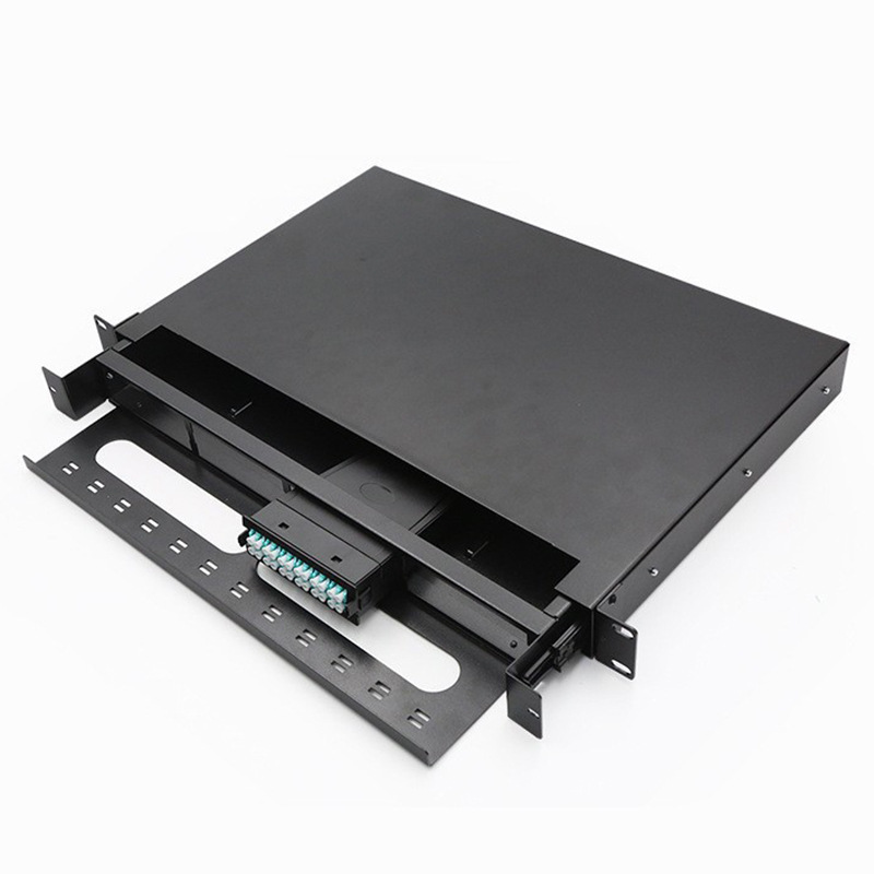 LC96芯MPO高密度光缆终端盒 抽拉式LC-LC96芯光纤配线架现货批发