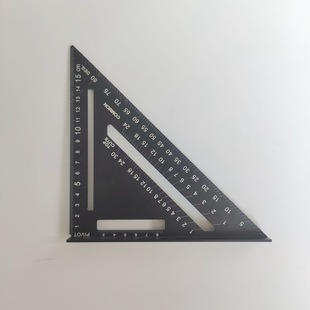 90 degree square high precision aluminum alloy 7 inch triangle ruler laser engraving drawing ruler woodworking triangle ruler