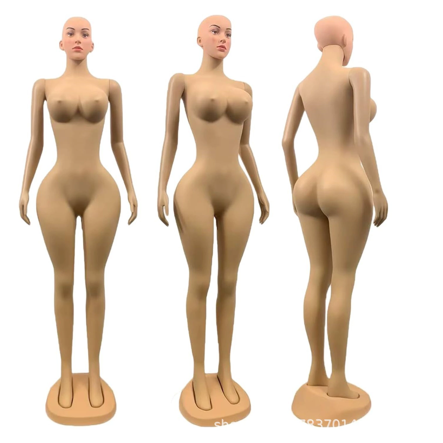 Extra Large Model Head African Model North America Hot Curvy BBL mannequins Tan color