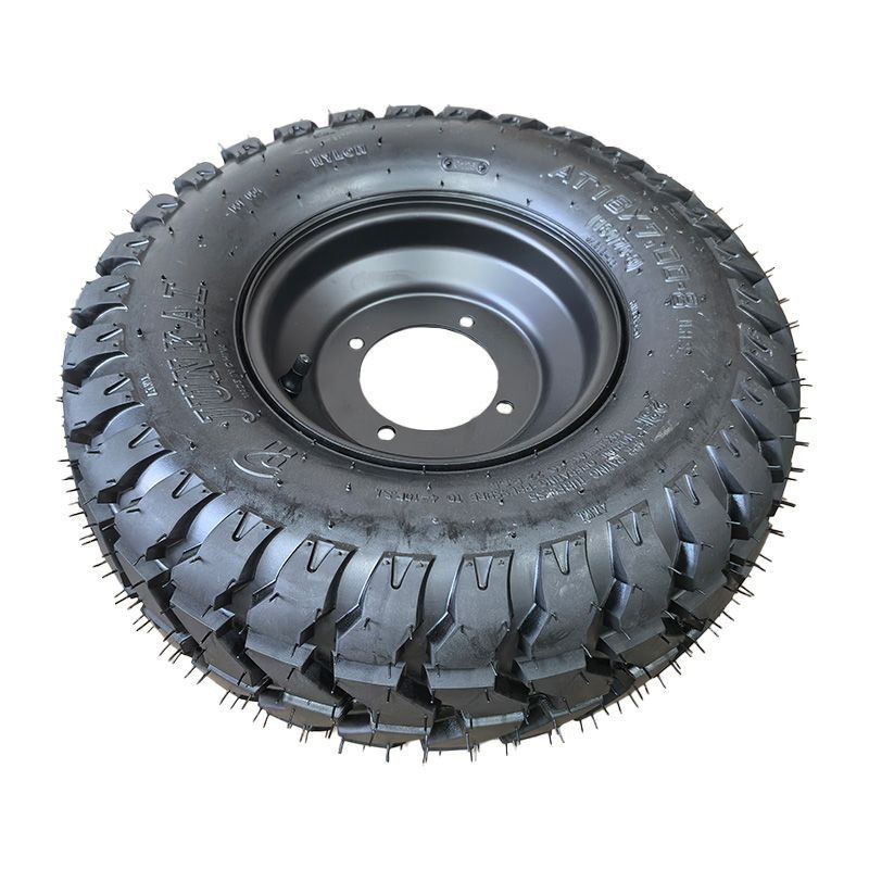 Wear-Resistant Thickeneded Road and Off-Road Vacuum Tires, Four-Wheel Beach Vehicles, Go-Kart Accessories, 18×7.00-8 Tires and Hubs