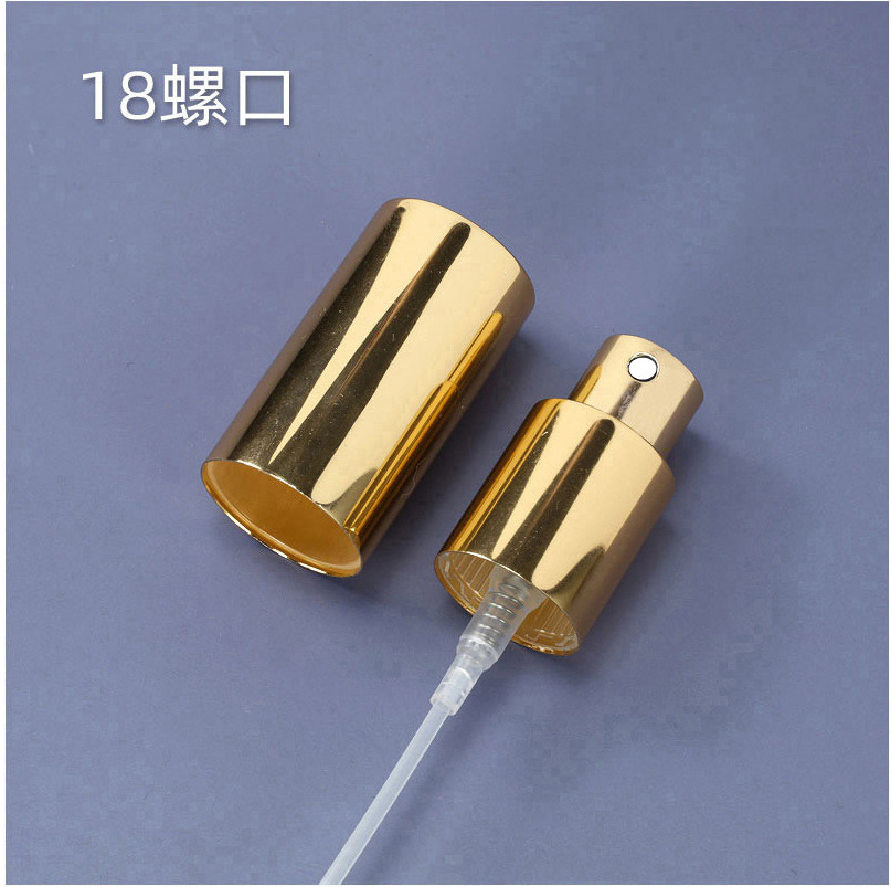 En stock 15-boca boquilla cosmética perfume pulverización fina oro plata negro 13-boca máquina de sellado de la boquilla de bayoneta