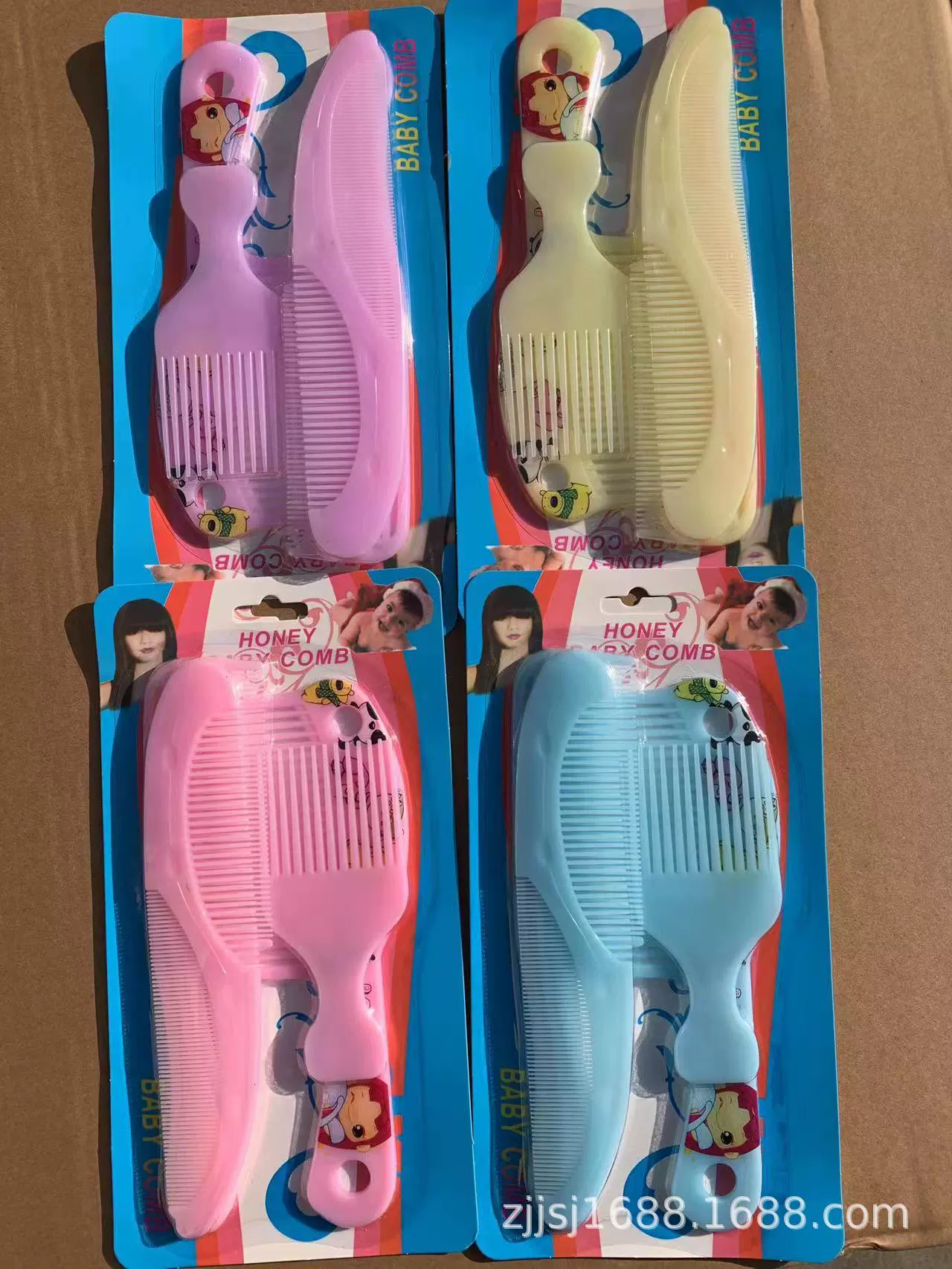 Заводская поставка JSJ-3100 пластиковый гребень костюм 4 шт. Большая расческа