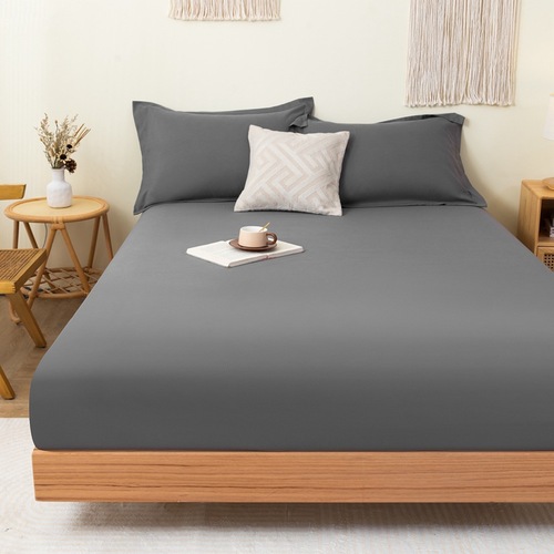 Pure Color Velvety Single Bed Sheet with Comfortable Skin-Friendly Cotton, Suitable for Single or Double Beds, Dust-Proof Protection Bedding