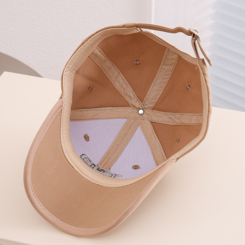 Sombrero de béisbol de primavera y otoño letras coreana para niños sombreros de boca de pato para hombres y mujeres sombreros de sombreros para bebés