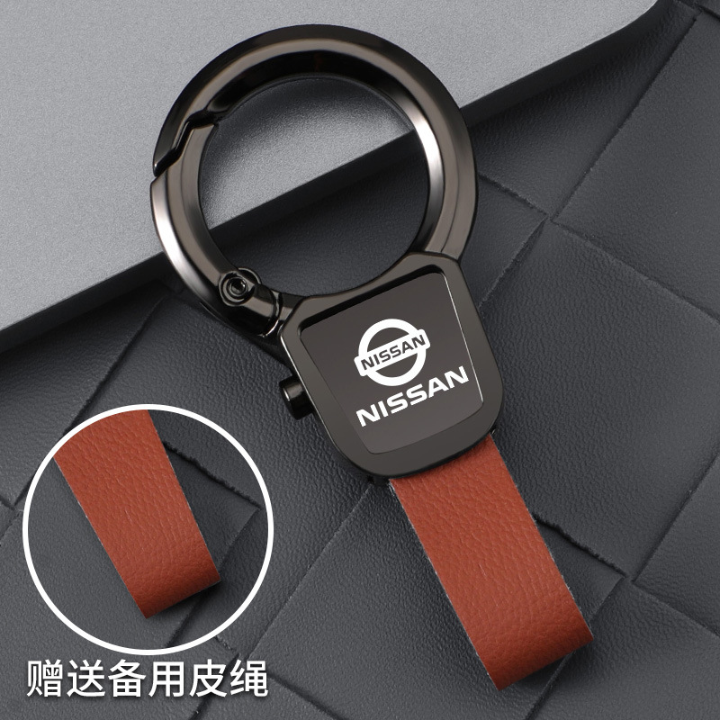 Llavero de coche grabado con láser nuevo colgante para hombre llavero anti-pérdida de alta calidad colgante de metal creativo de alta gama