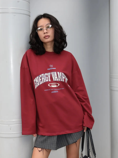 Cotton autumn fashionable retro trend comfortable long-sleeve