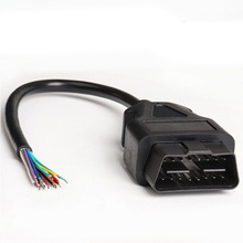 16Pin� ���^�B�Ӿ��_�ھ� Open male OBD 2 Cable 30����