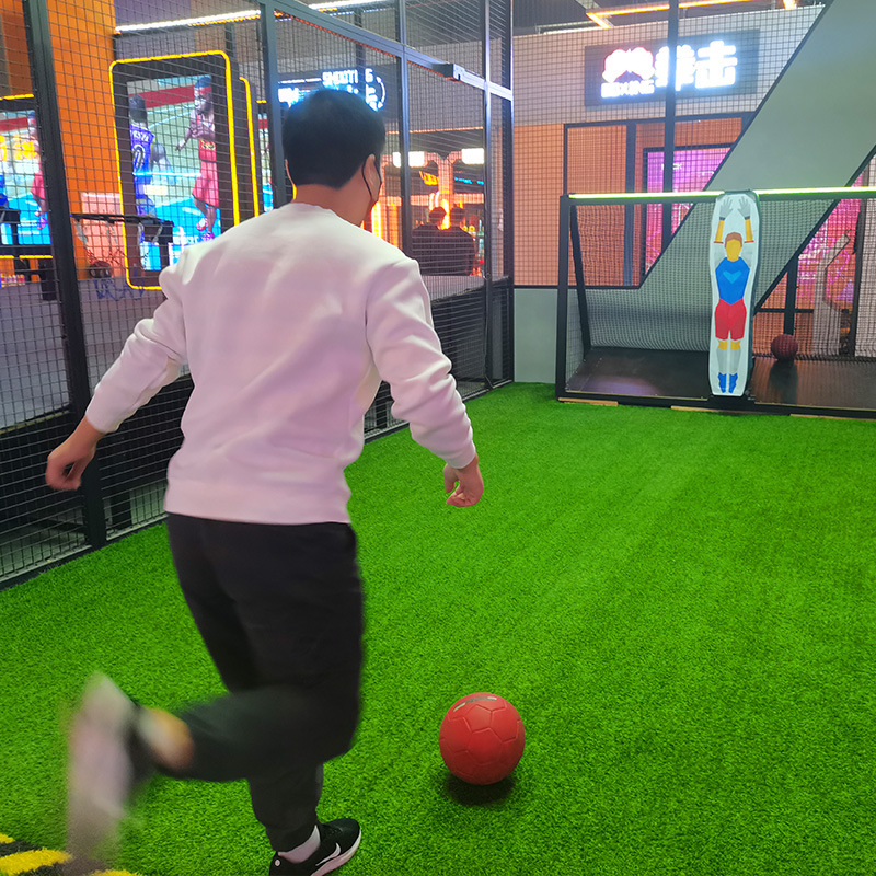 Movimiento digital inteligente interactivo deportivo simulador experimental pabellón parque de atracciones fútbol equipo de entretenimiento interior experiencia de fútbol