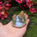 跨境仿真假山流水摆件微景观花园石头造景苔藓水族馆装饰沙盘模型