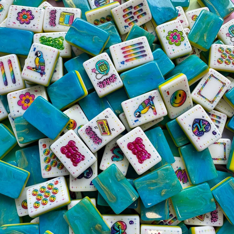 (New product) 90th Anniversary American Mahjong – a cross-border American-style mahjong set made of acrylic