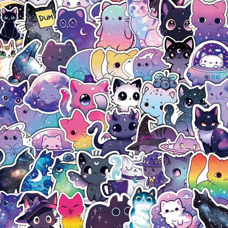 Kitten notebook stickers cartoon cute decoration photo album DIY stickers growth manual stickers prizes for primary and secondary school students Kitten notebook stickers cartoon cute decoration photo album DIY stickers growth manual stickers prizes for primary and secondary school students
