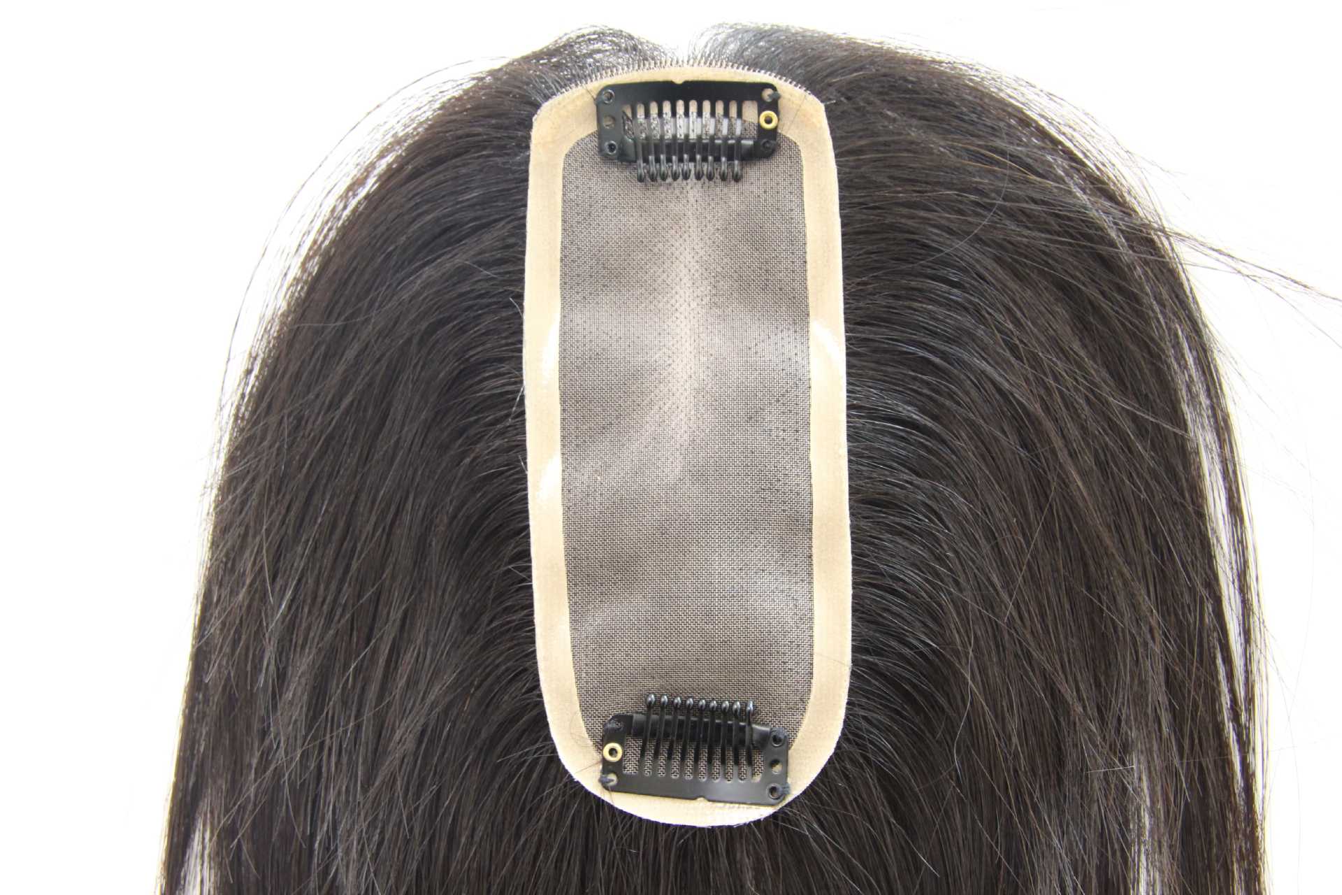 Echthaar Haarteil Mit Pony Zur Abdeckung Von Grauem Haar Volumen_voghion.com