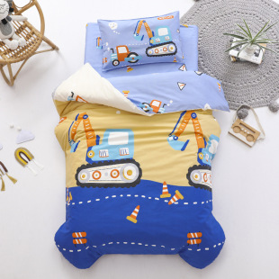 Cotton Cartoon Kindergarten Three-Piece Set Pure Cotton Children's Nap