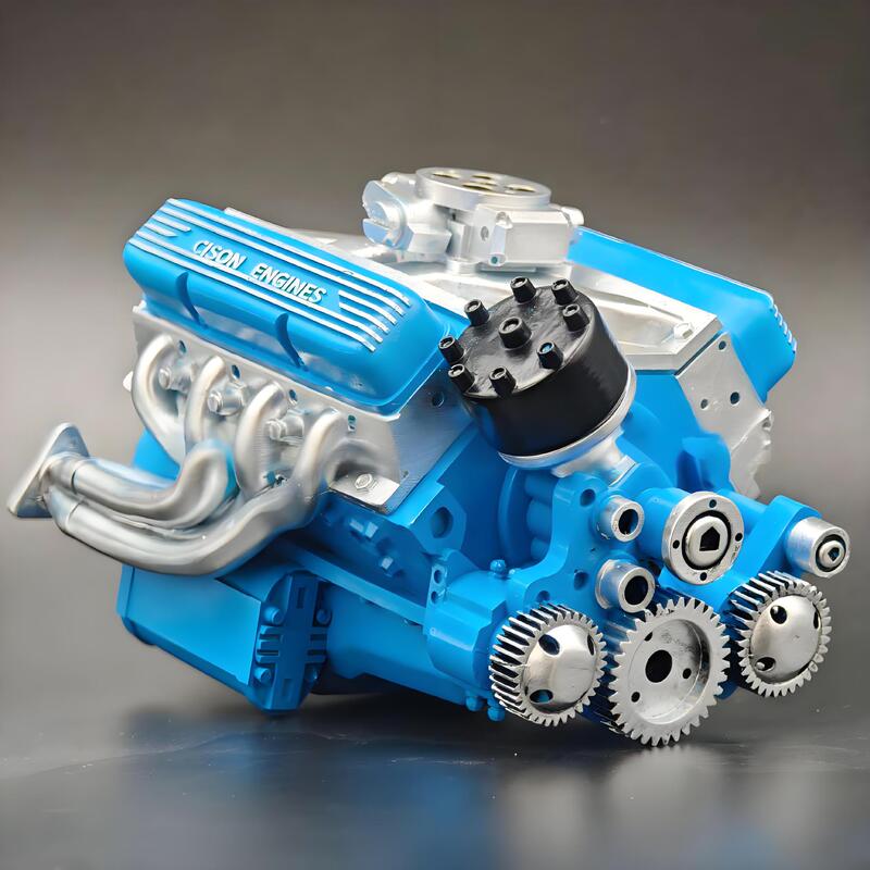 GF 国境を越えた新しいエンジン V8 エンジン装飾品キット樹脂工芸品装飾品ガソリンオーバーヘッドバルブ振り子|undefined