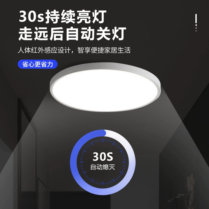 LED physiological induction ceiling light with light music, light panel for corridor