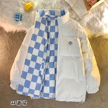 两面穿棉衣女新款韩版宽松洋气小棉袄女装学生冬季棉服外套潮