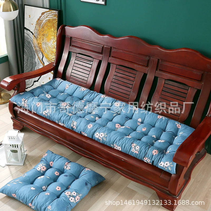 Подушка для дивана из цельного дерева Универсальная длинная подушка All Seasons Старая деревянная трехместная подушка из красного дерева Утолщенная