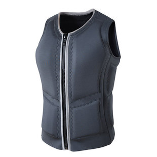 Adult Life Jacket Summer Style for Water Surfing, Sailing, Snorkeling, Swimming, Jet Skiing, Portable Zippered Vest for Water Safety