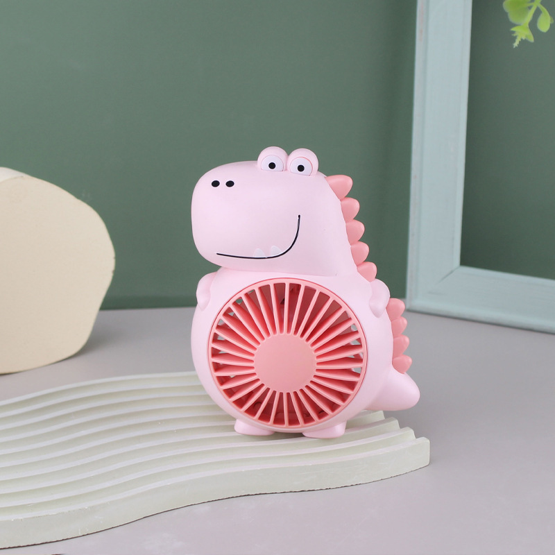 Mini-Ventilator mit Dinosaurier-Motiv, USB-aufladbar, leise und tragbar – ideal für Studentenwohnheime und mehr! Neue grenzüberschreitende Aktivitäten und Unterhaltung_voghion.com