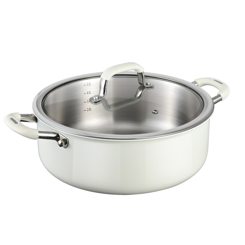 Cerámica de acero inoxidable 316L vaporizador doméstico de alta capacidad de vapor de cocina antiadherente de cocina de cocina de cocina integrada para horno electromagnético de gas