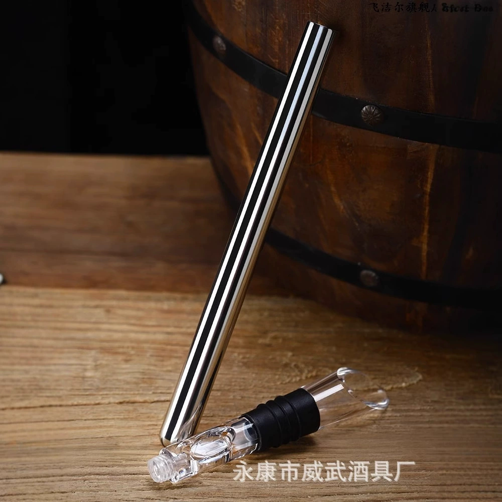 Готовый склад производителя, оптовая продажа, нержавеющая сталь 304, красное вино, ледяной винный стик, диспенсер для ледяного вина, красное вино, 3-в-1, наливной для ледяного вина