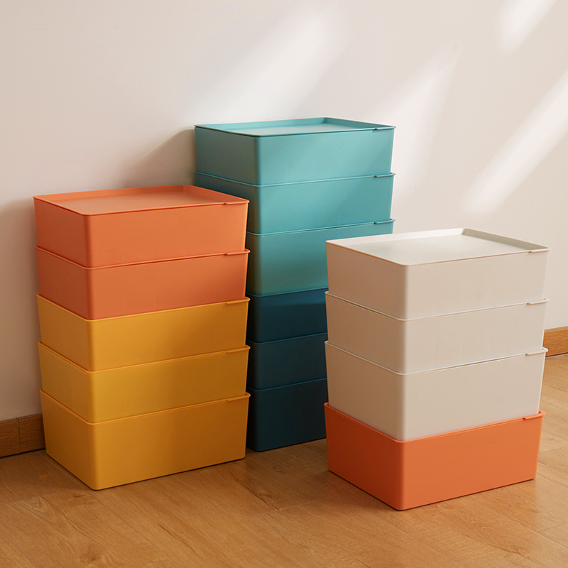 Caja organizadora de ropa interior, tres compartimentos, plástico resistente