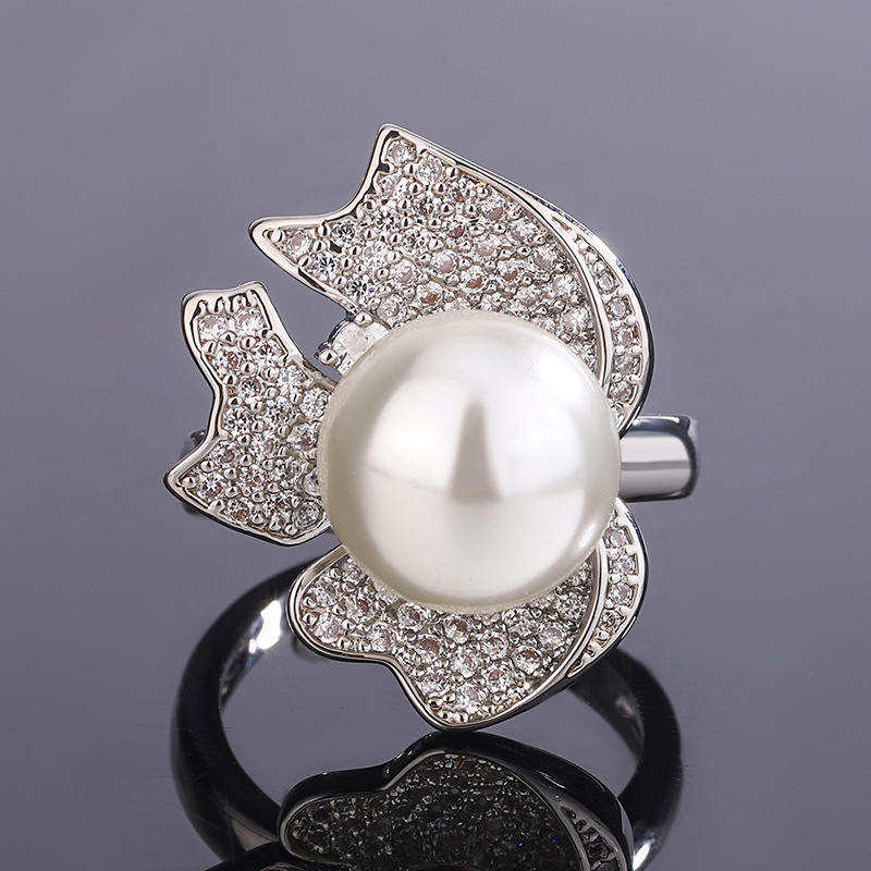 2023 Nueva Zhuang Sheng joyas de cobre de fondo chapado en oro perla joyería de moda traje de 12mm