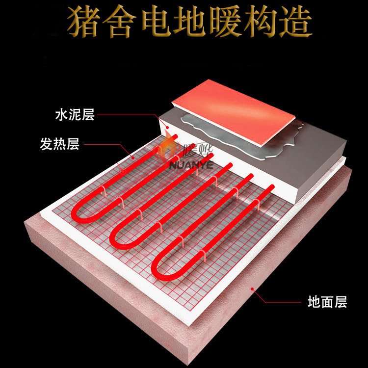 碳纤维智能控温地热线 电热线 厂房 银行可用 暖烨 厂家直发