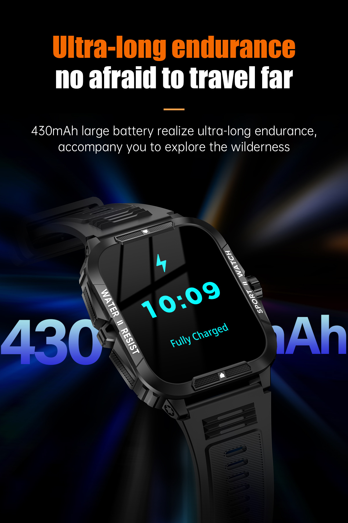 Sport Smartwatch Mit Herzfrequenzmesser Und Full Screen Display_voghion.com