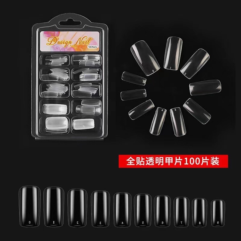 Factory nail art wholesale 100 piece blister boxed French natural piece fake nail half nail piece full nail piece Factory nail art wholesale 100 piece blister boxed French natural piece fake nail half nail piece full nail piece
