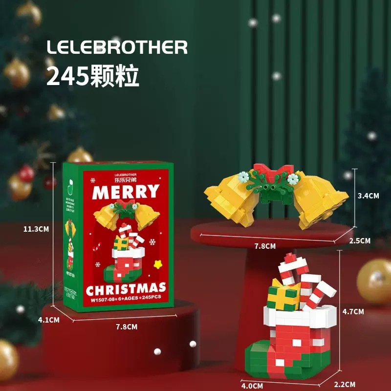 Juguetes de ensamblaje de bloques de Navidad para niños rompecabezas compatibles con regalos de micropartículas image 14