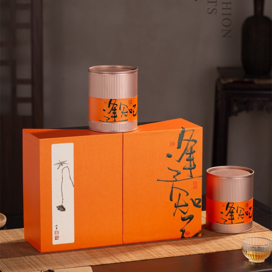 逢知己2圆罐通用半斤礼盒包装礼盒久福茶叶包装免费设计定 制