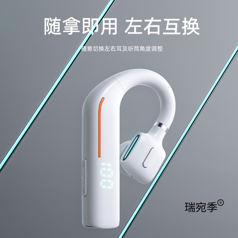 蓝牙耳机超长待机续航2025年新款无线左右挂耳式开车司机高清通话|undefined