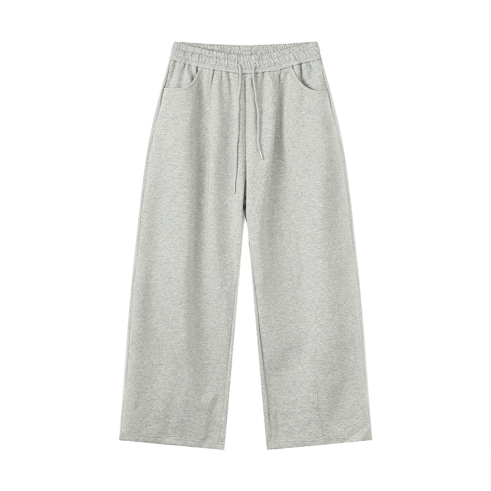 MTLCLOTHES Hombres| Coreano minimalista color sólido cardigan elástico cintura pantalones deportivos versátiles moda casual