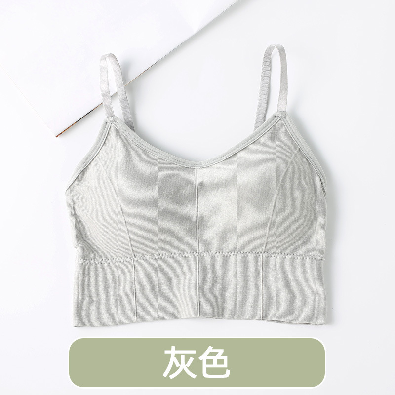 646 celebridad de internet popular grande U belleza espalda camisola almohadilla en el pecho de las mujeres anti-exposición desgaste exterior sujetador tubo superior mujeres