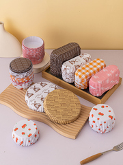 Coated bread paper tray, high temperature resistant baking boat-shaped pizza non-stick bottom tray, pineapple bun oil-proof cupcake paper cup