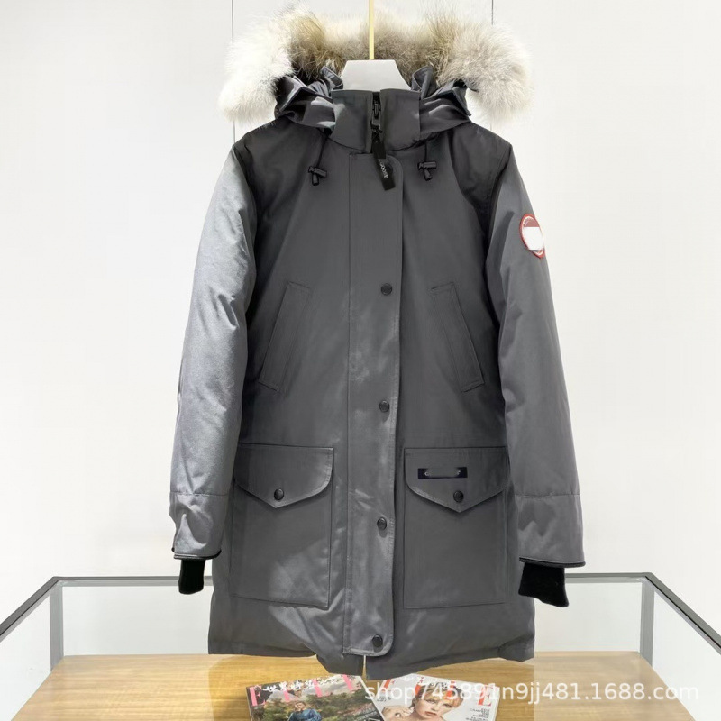 Canada Goose Trlilium Down Jacket, same style as in Canada, 07 women's thickened parka mid-length coat 6660LA Canada Goose Trlilium Down Jacket, same style as in Canada, 07 women's thickened parka mid-length coat 6660LA