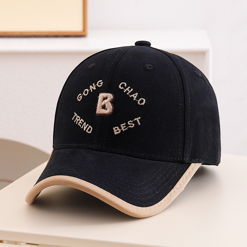 Gorra de béisbol para niños Primavera y otoño 2025 nuevo sombrero de todo fósforo para niños letras bordadas de algodón puro calle sombrero de todo fósforo hombre