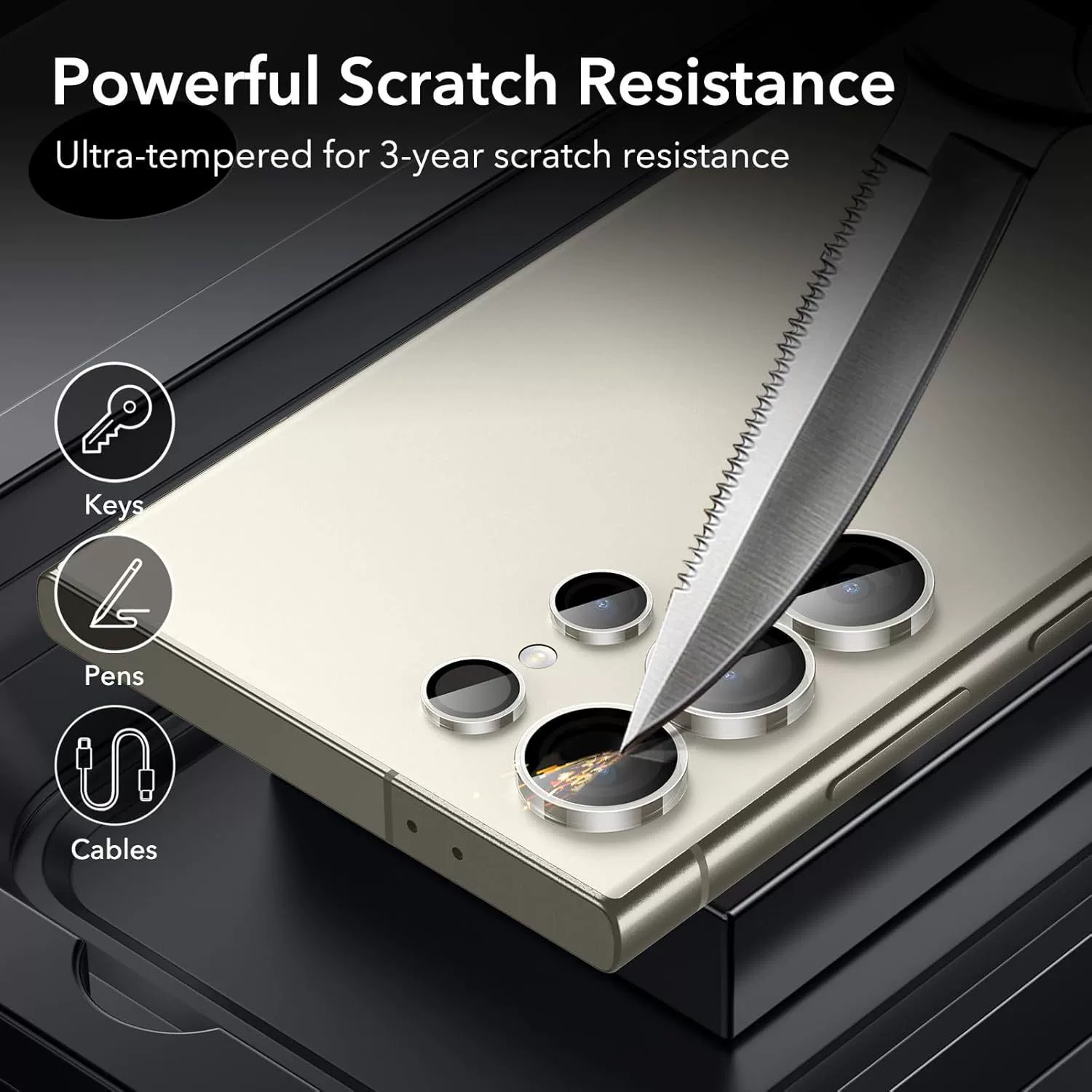Защитная пленка для линз камеры ESR для Samsung Galaxy S24 Ultra, автономная HD