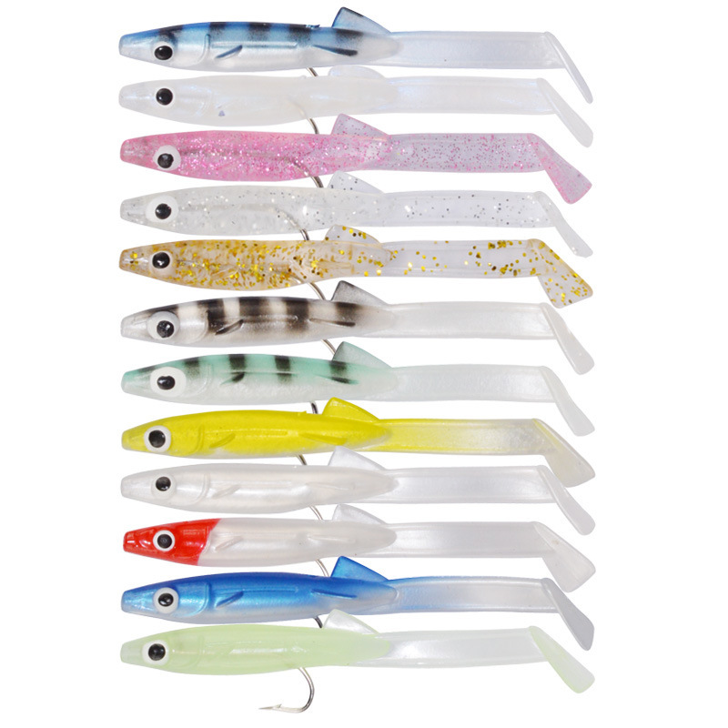 路亚饵 假饵 仿真软体鳗鱼 带钩小鳗鱼 速卖通wish 80