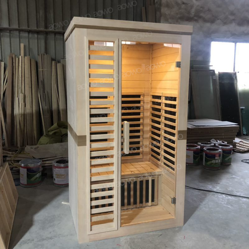 Hierro abeto luz onda habitación sudor humeante habitación 2 personas interior hogar infrarrojo carbono cristal calefacción seco vapor sudor salón de belleza