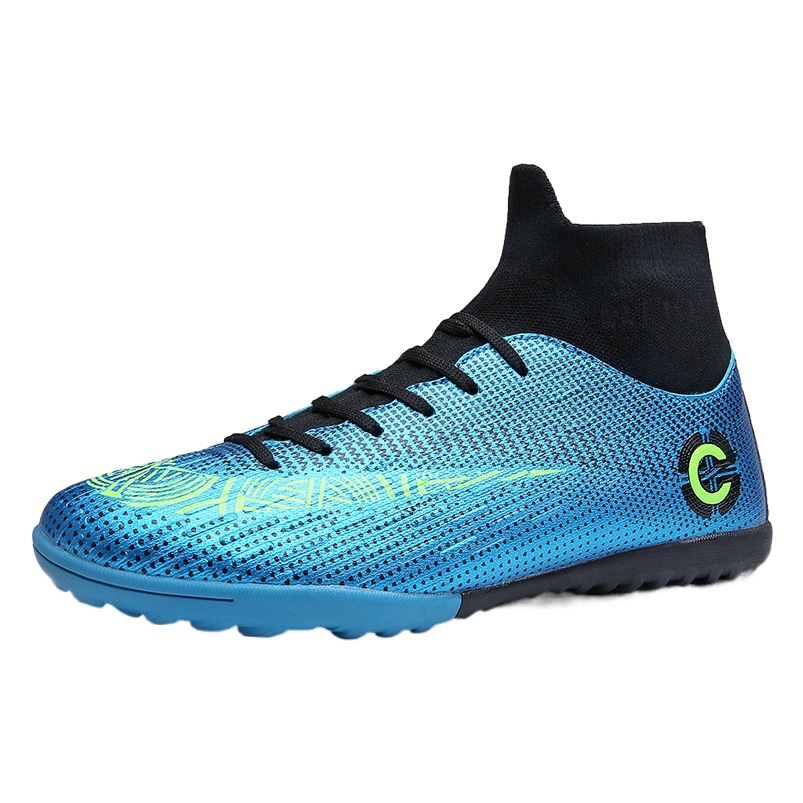 Zapatos de fútbol transfronterizo de fútbol de interior y exterior de alta zapatos de fútbol para hombres de uñas largas FTSG de entrenamiento de uñas rotas zapatos de fútbol inferior