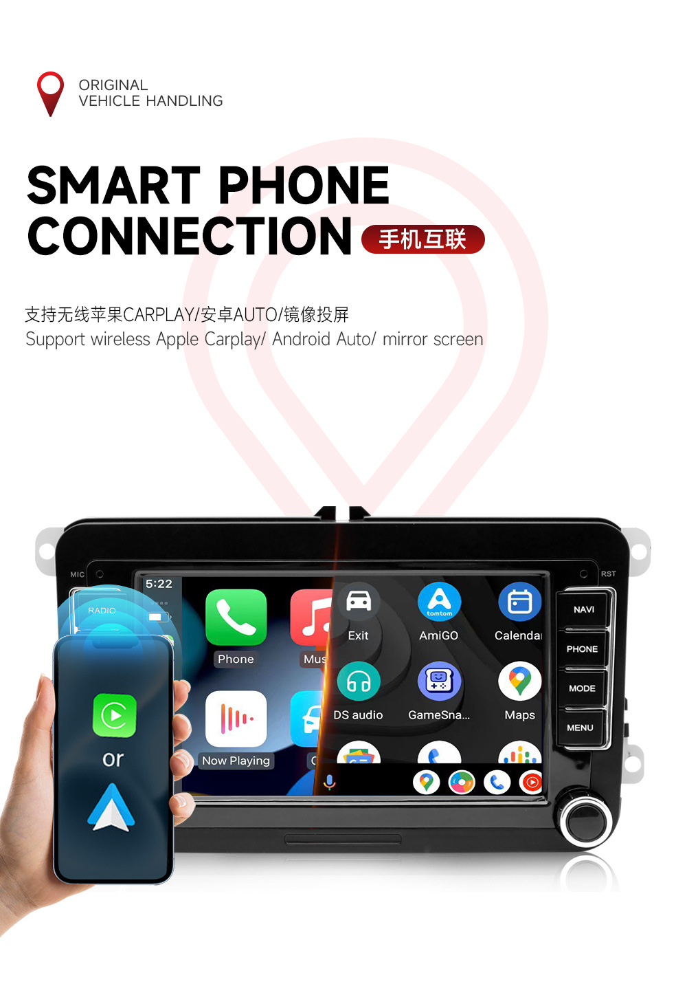 For Volkswagen Universal Navigation Volkswagen Dvd Navigation Integrated Machine Volkswagen Car Audio and Video Navigator