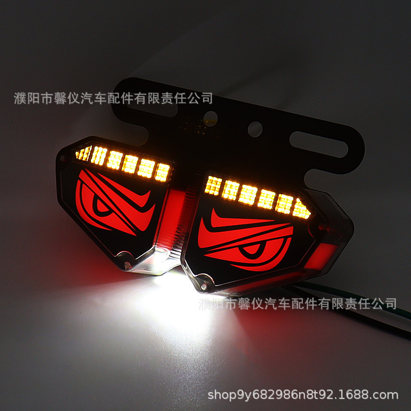 24V Truck Devil Eye Side Light New Angel Eye Waterproof Led Super Bright Lighting with Steering Semi-Trailer Waist Light